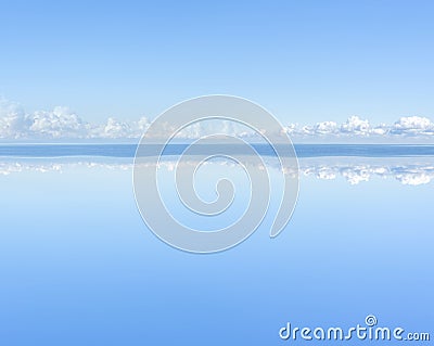 View of beautiful sky with sea. Stock Photo