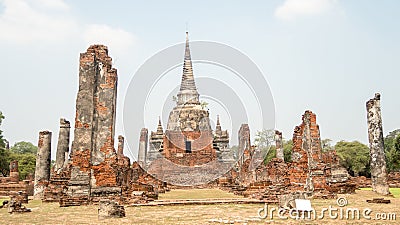 the view of the beautiful and well-maintained temple arrangement part two Stock Photo