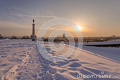 Belgrade Monument `Victor` Stock Photo