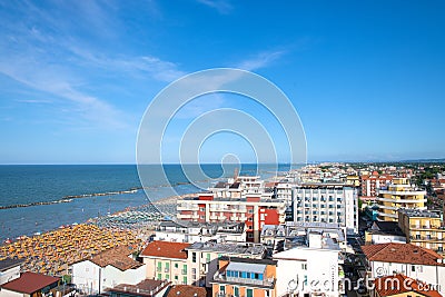 View of Bellaria - Igea marina. On the Adriatic coast Stock Photo