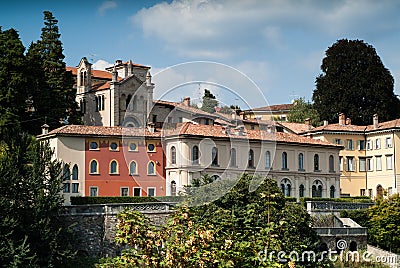 View of Bergamo Alta Stock Photo
