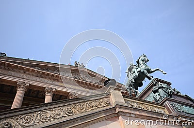 View berlin alte nationalgalerie Stock Photo