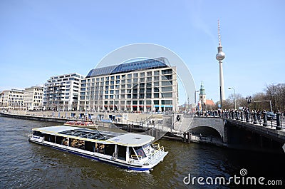 View berlin spree Editorial Stock Photo