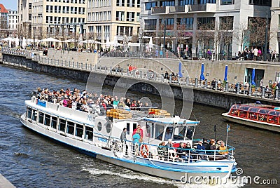 View berlin spree Editorial Stock Photo