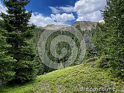 Berthoud Pass Mountain View Stock Photo