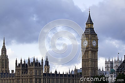 View of Big Ben and Parliament Stock Photo
