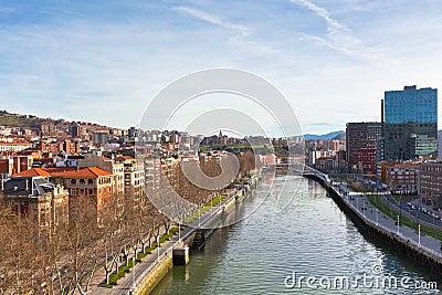 View of Bilbao, Vizcaya, Spain Editorial Stock Photo