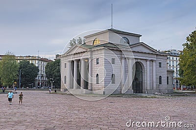 Milan - Arco della Pace Editorial Stock Photo