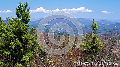 View from the Blue Ridge Parkway, North Carolina, USA Stock Photo