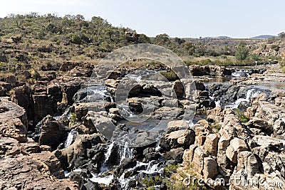View of blyde river at Bourke Luck Potholes Stock Photo