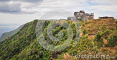 View of the Bokor Casino in Kampot, Cambodia Stock Photo