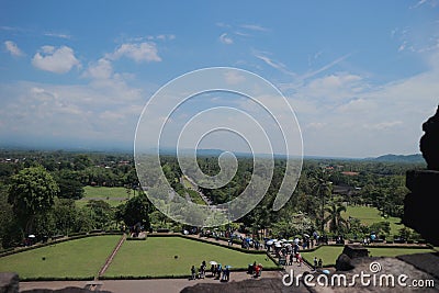 view from Borobudur temple Editorial Stock Photo