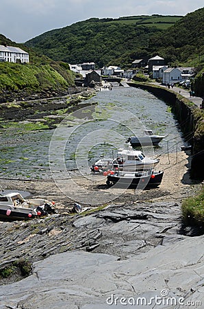 View from Boscastle Harbour Stock Photo