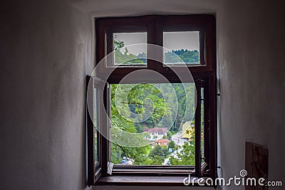 View From Bran Castle, Transylvania, Romania Editorial Stock Photo