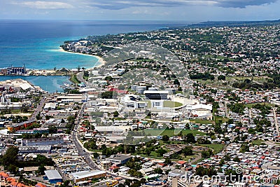 View Of Bridgetown (Barbados) Stock Photo