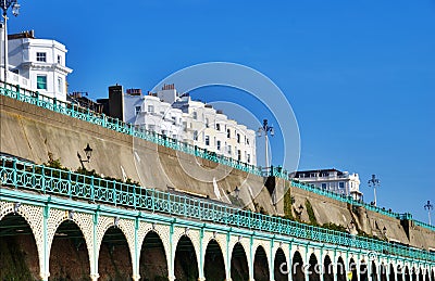 View Of Brighton Promenade Stock Photo