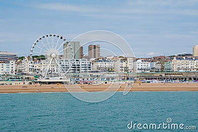 View of Brighton Seafront Editorial Stock Photo