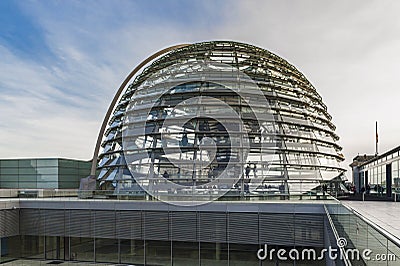 View on Bundestag Dome Editorial Stock Photo