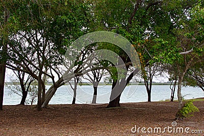 Walkers Point at Mouth of Burrum River Stock Photo