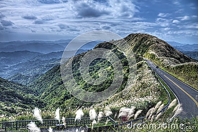 View from Buyanting, Jiufen Taiwan Stock Photo