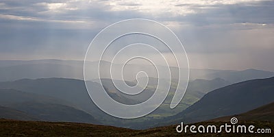 View from Cadair Idris in Wales Stock Photo