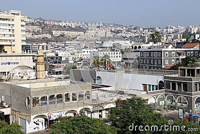 View from Caesar Premier hotel in Tiberias, Israel. Jul.19.2020 Editorial Stock Photo