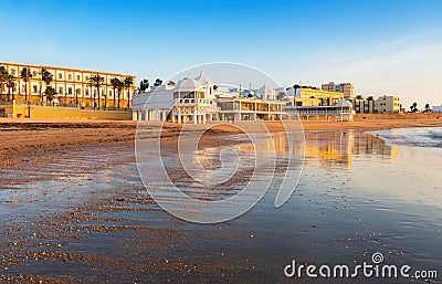 View of Caleta Beach Stock Photo