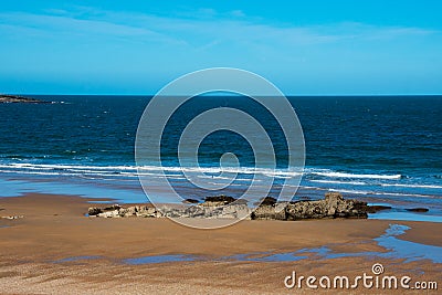 View of the Cantabrian Sea Mar Cantabrico Editorial Stock Photo