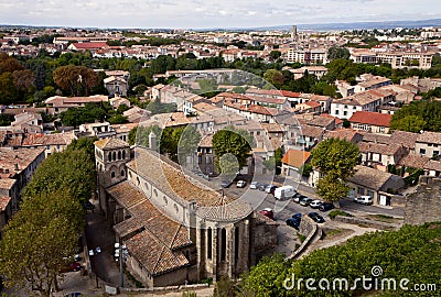View of Carcassonne, France Stock Photo
