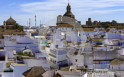 View of Carmona seen from the Alcazar Stock Photo