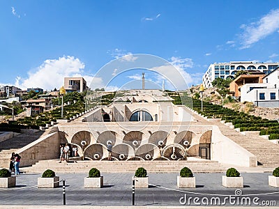 view of Cascade stairway in Yerevan, Armenia Editorial Stock Photo