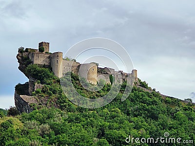 view of the castle of roccascalegna in abruzzo Stock Photo