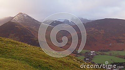 View from Cat Bells, Lake District, Northern England Stock Photo