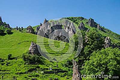 View on cave city Stock Photo