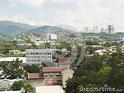 Cebu city skyline Editorial Stock Photo