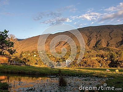 View of the central Andean mountains of Iguaque Stock Photo