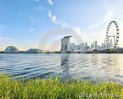 View of central Singapore Stock Photo