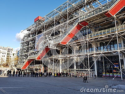 Centre Pompidou, Paris Editorial Stock Photo