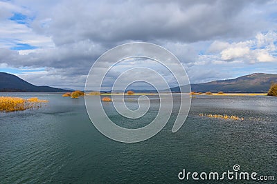 View of Cerknisko Jezero intermittent lake Stock Photo