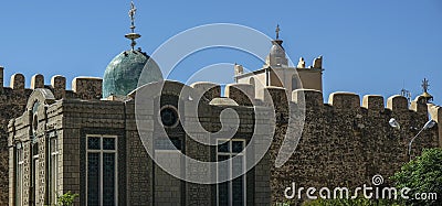 Chapel of the Tablet in Aksum, Ethiopia Stock Photo