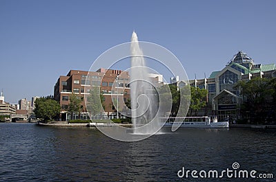 Charles River boston city Editorial Stock Photo