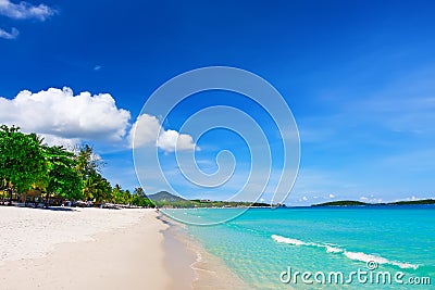 View of Chaweng beach, Koh Samui Stock Photo