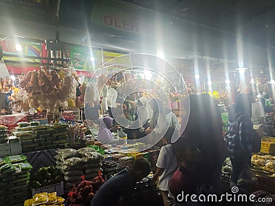 a view of cheng ho night market. pasuruan, indonesia - 1 march 2024 Editorial Stock Photo