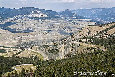 View of Chief Joseph Scenic Byway Stock Photo