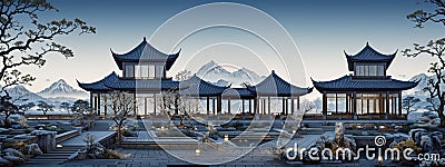 view of Chinese classical garden Stock Photo