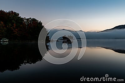 Chittenden Lake - Green Mountains - Autumn - Vermont Stock Photo