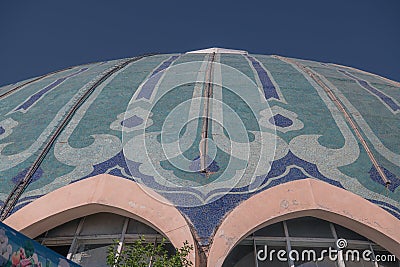 View of the Chorsu market in Tashkent, Uzbekistan, in summer Stock Photo