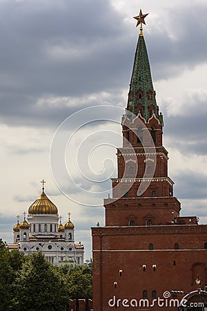 View Christ the Savior Cathedral of Moscow Stock Photo