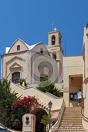 View of the Church of the Apostle Andrew in Pissouri, Cyprus on July 20, 2009. One Editorial Stock Photo