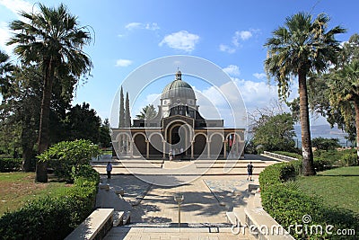 View of the Church of the Beatitudes, Israel Editorial Stock Photo